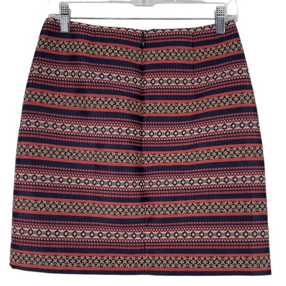 LOFT Multicolor Aztec Print Texture Pencil Skirt - Picture 5 of 7